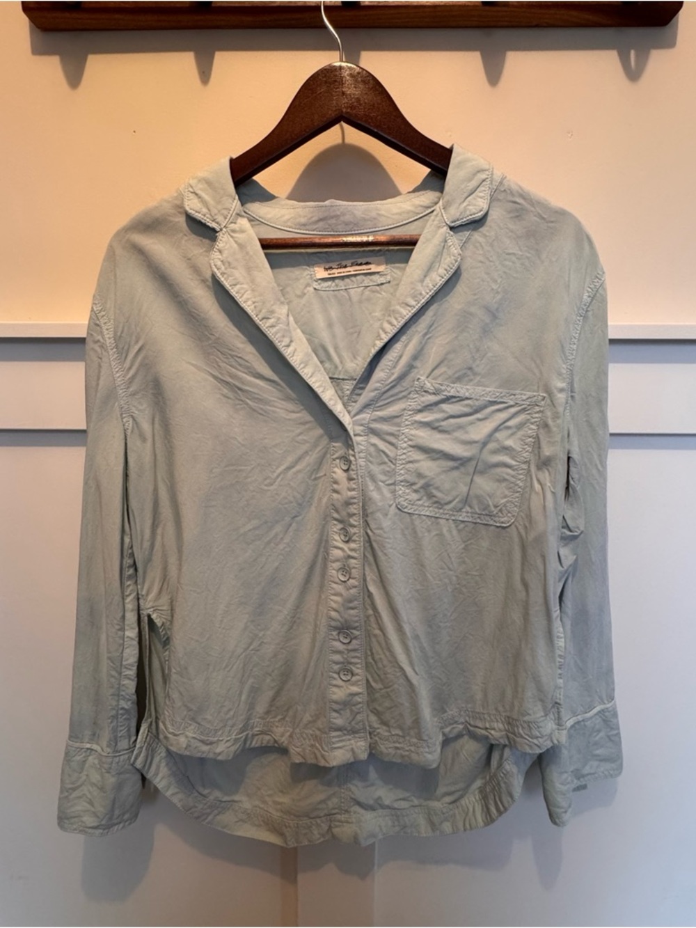 Free People Double Button Long Sleeve